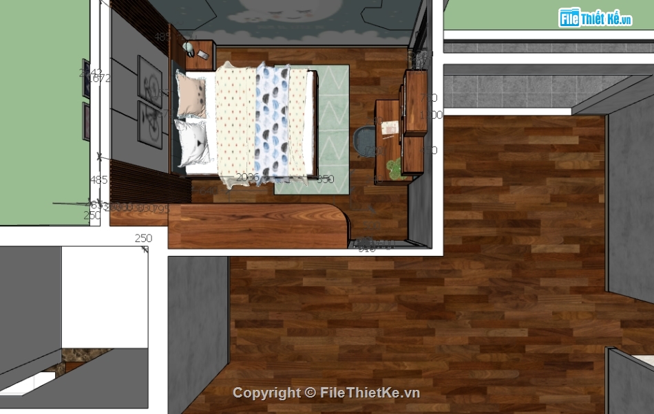 Model Sketchup Phòng ngủ,Model SU phòng ngủ,Su phòng ngủ,Model phòng ngủ,file sketchup phòng ngủ